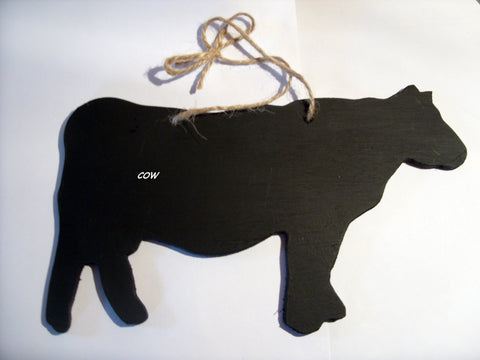 COW shaped chalk boards Farm animal & pet handmade blackboards any shape can be made to order