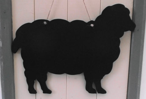 Sheep / Lamb shaped chalk boards Farm animal & pet Pig Sheep Butchers shop pet supplies Approx 17 inches x 12.5 inches