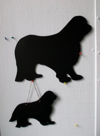 Cavalier King Charles Spaniel Dog Shaped Blackboard Chalk board unique handmade gift