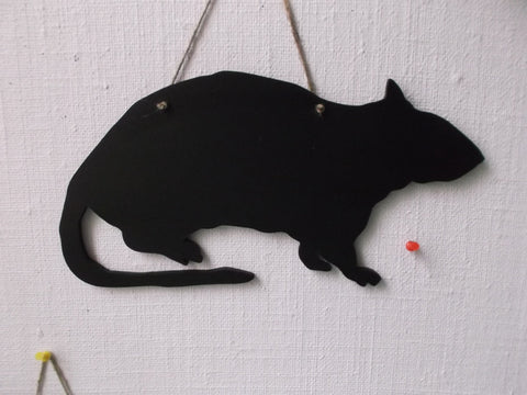 Pet RAT shaped chalkboard pet supplies rodent rat lovers gifts Rattus