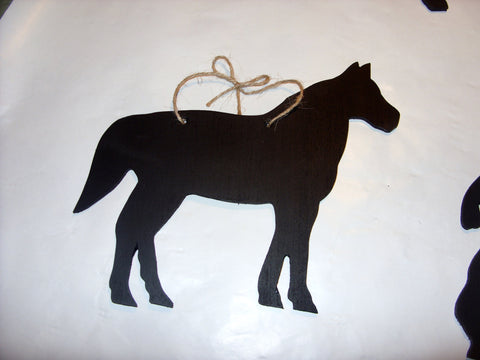 Pony Horse Shaped Chalk Board pet supplies pony equestrain tack room stable door signs