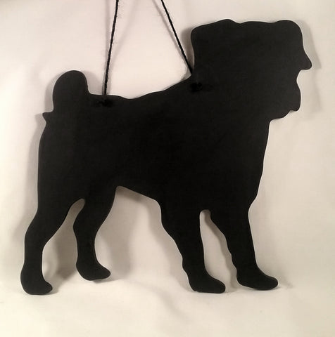 Pug Dog new Shape Black Chalkboard dog lover gift Christmas Birthday gift present pet supplies
