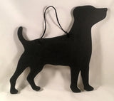 Jack Russell Terrier type Dog Shaped Black Chalkboard pet supplies dog lover gifts - Tilly Bees