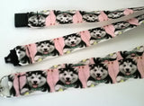 HUSKY Akita Alaskan Malamute Dog patterned ribbon Lanyard it has a safety breakaway fastener with swivel lobster clasp lanyard id or whistle holder - Tilly Bees