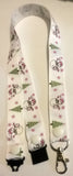 CHRISTMAS LANYARDS theres Santa or Snowmen leopard print or stuck in a chimney you choose ribbon safety breakaway lanyard id holder / whistle holder - Tilly Bees