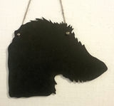 Lurcher whippet greyhound Dog Shaped Black Chalkboard handmade unique gift pet puppy - Tilly Bees