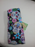 Seat belt cover luggage strap handle wrap owl patterned fleece fabric yellow fleece - Tilly Bees