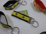 Choice of over 12 different Bee Pattern Fobs for use as keyring, zip pull, bag tags etc. Identity your bags easily or find your keys in your handbag. - Tilly Bees