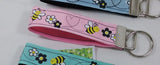Choice of over 12 different Bee Pattern Fobs for use as keyring, zip pull, bag tags etc. Identity your bags easily or find your keys in your handbag. - Tilly Bees