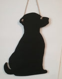 NEW sitting Labrador Dog new Shaped Black Chalkboard Christmas Birthday gift present pet supplies - Tilly Bees