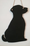 NEW sitting Labrador Dog new Shaped Black Chalkboard Christmas Birthday gift present pet supplies - Tilly Bees