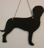 Weimaraner Dog Shaped Chalk board Blackboard lovely for birthday or for Christmas gifts - Tilly Bees
