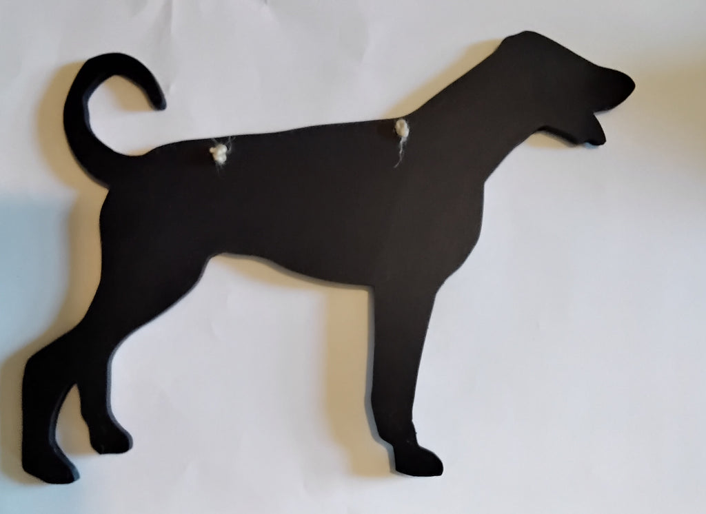 Doberman Dog with tail Shaped Black Chalkboard Christmas Birthday gift present pet supplies