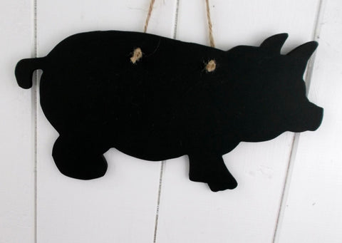 Cute PIG chalk board Farm animal & pet handmade blackboards any shape can be made to order