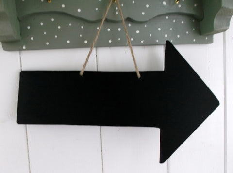 ARROW 12" long Shaped Chalkboard this way direction sign wedding supplies