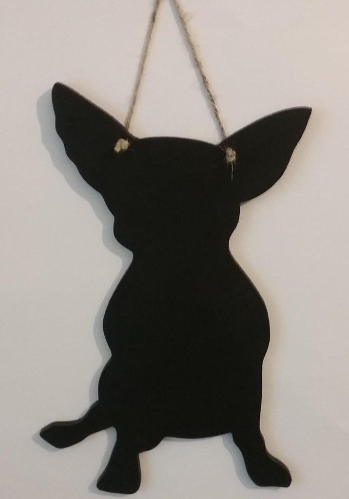 NEW Cute Chihuahua Dog Shaped Blackboard Chalkboard Christmas or Birthday gift - Tilly Bees