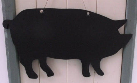 Pig shaped chalk boards Farm animal & pet Pig Sheep Butchers shop pet supplies 17 x 10.5 inches