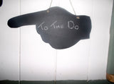 ARROW 17 inch long Shaped Chalkboard this way direction sign 'to the do' signs - Tilly Bees