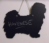 HAVENESE Dog Blackboard message memo board unique dog shaped chalkboard - Tilly Bees