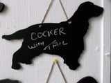 Spitz Dog Black Chalkboard Christmas or Birthday gift Unique novelty gift for Christmas or birthday - Tilly Bees