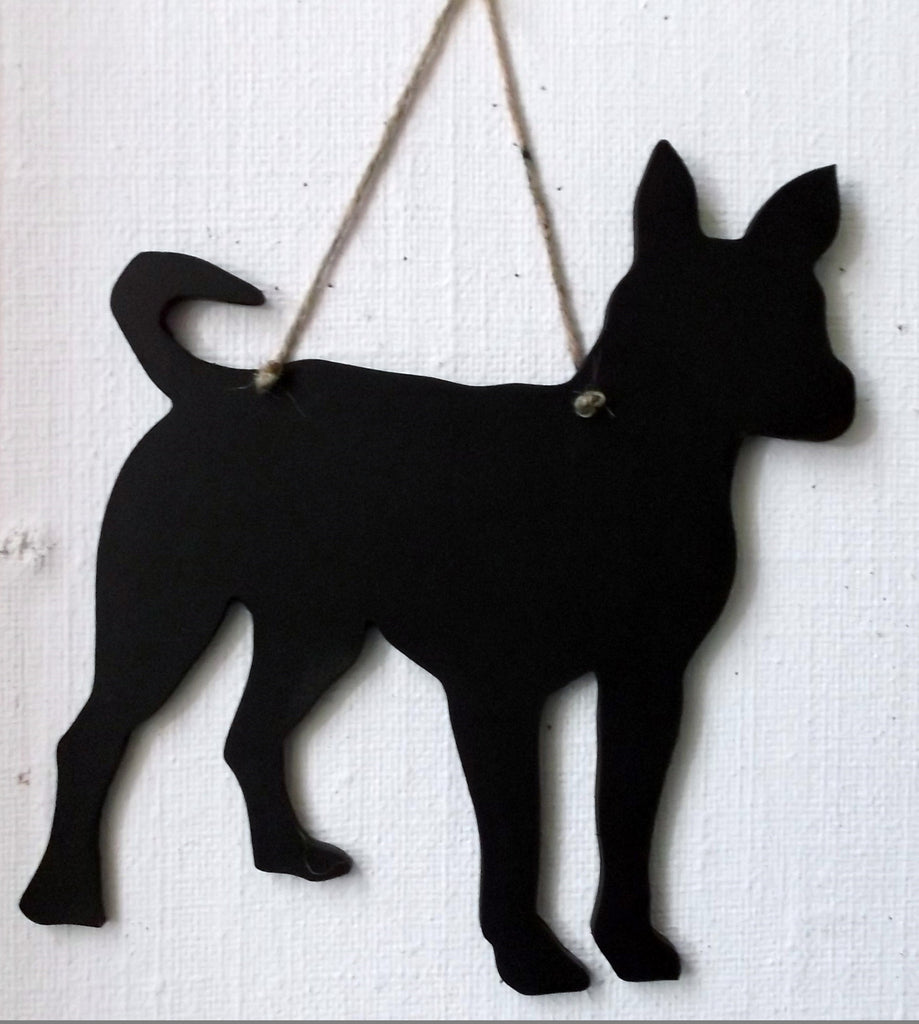Terrier Long legged with a tail Dog Chalkboard gift present pet supplies - Tilly Bees