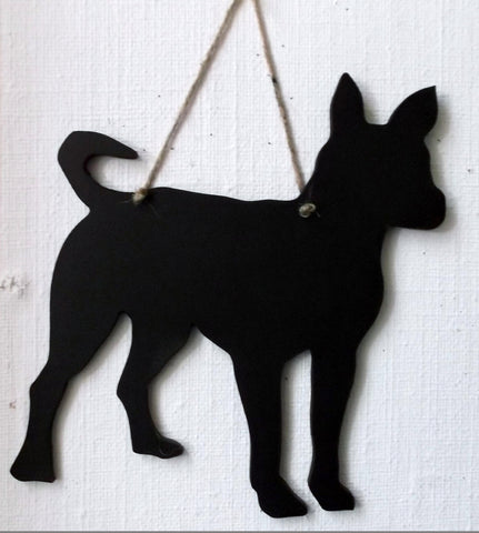 Terrier Long legged with a tail Dog Chalkboard gift present pet supplies