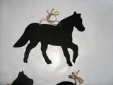 Pony Horse Shaped Chalk Board pet supplies pony equestrain tack room stable door signs - Tilly Bees