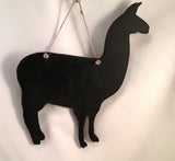 Llama shaped chalkboard sign notice board shed sign - Tilly Bees