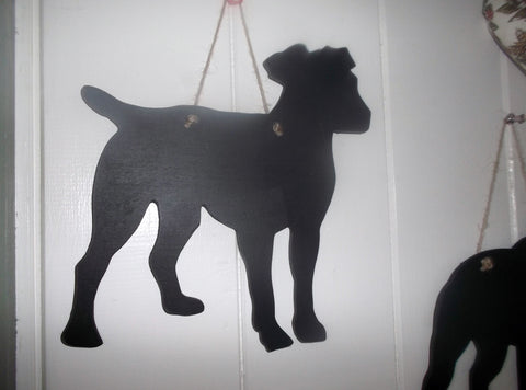 Terrier Long legged Dog Shaped Black Chalkboard Christmas Birthday gift present pet supplies
