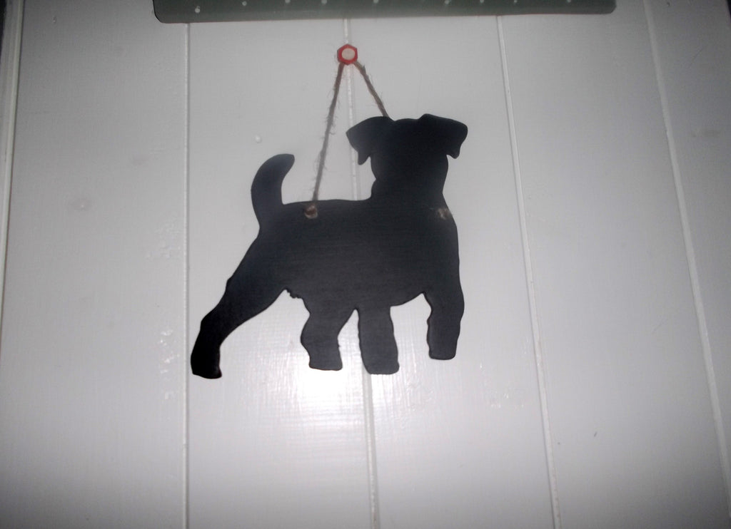 Terrier puppy Dog Shaped Black Chalkboard Christmas Birthday gift present pet supplies - Tilly Bees
