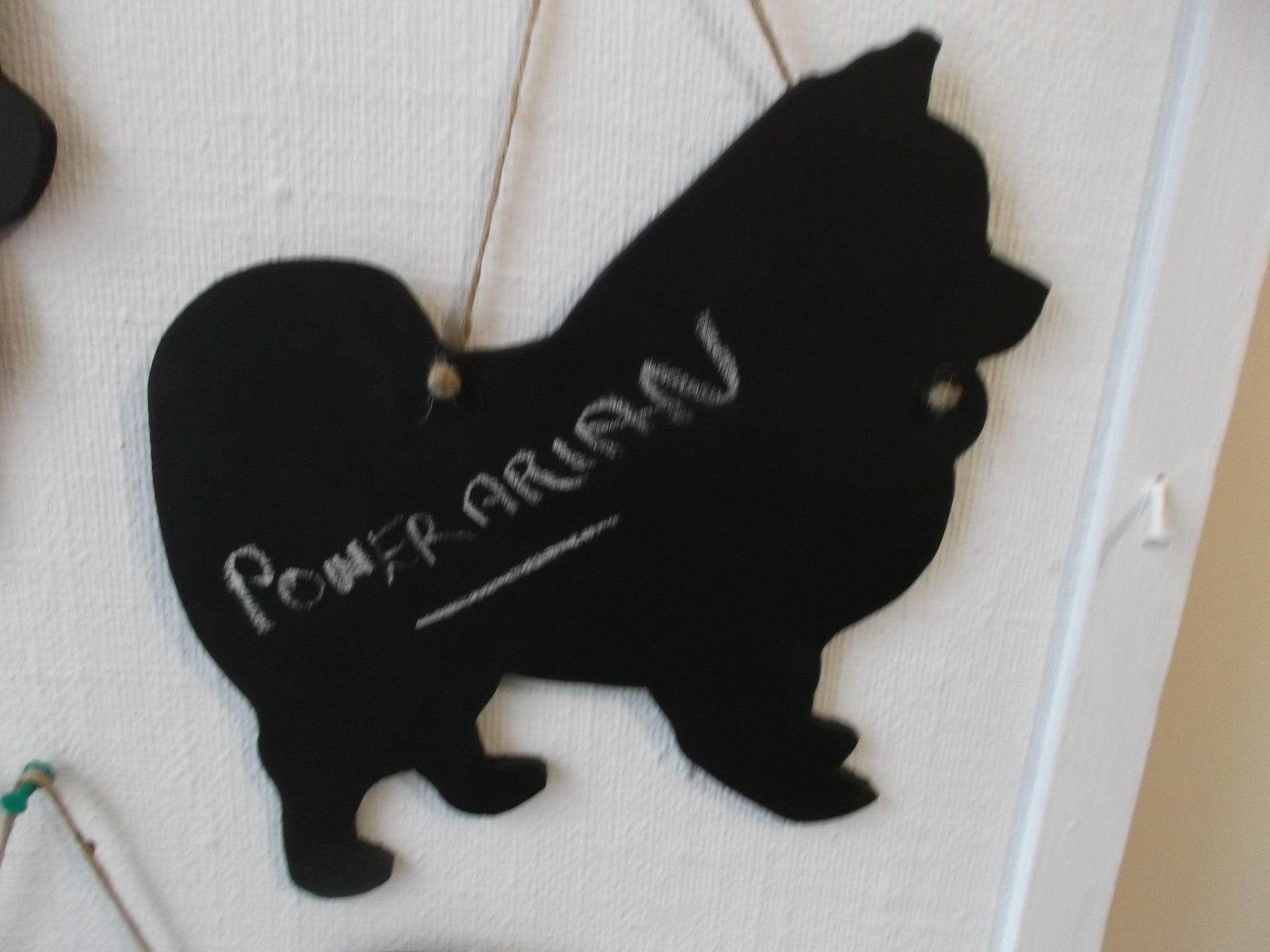 Pomeranian Dog Black Chalkboard unusal Christmas or birthday present gift ideas pet supplies