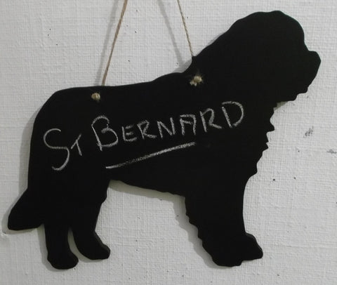 Saint Bernard Dog Shaped Chalk board Blackboard memo message board can be made as a lead holder too