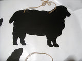 COW shaped chalk boards Farm animal & pet handmade blackboards any shape can be made to order - Tilly Bees