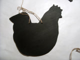 TURKEY ROOSTER shaped chalk board black board Chicken poultry kitchen memo notice message board - Tilly Bees