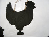 POULTRY shaped chalk boards CHICKEN COCKBIRD HEN DUCK DUCKLING GOOSE GOSLING - Tilly Bees