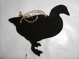COCKBIRD shaped chalk board black board Chicken poultry kitchen memo notice message board - Tilly Bees